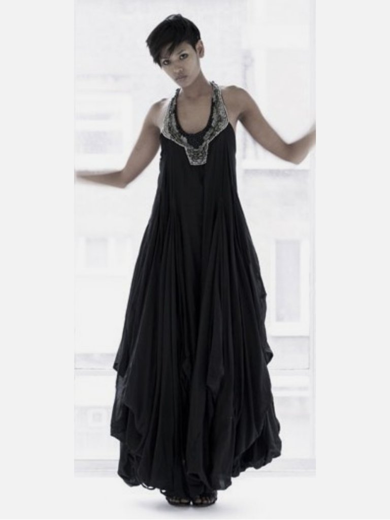 Nwt Allsaints Alyassi Archival 2009 Embellished Parachute Maxi Dress
